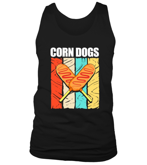 Retro Vintage Stick Food Lover Corn Dogs Tank Top Unisex