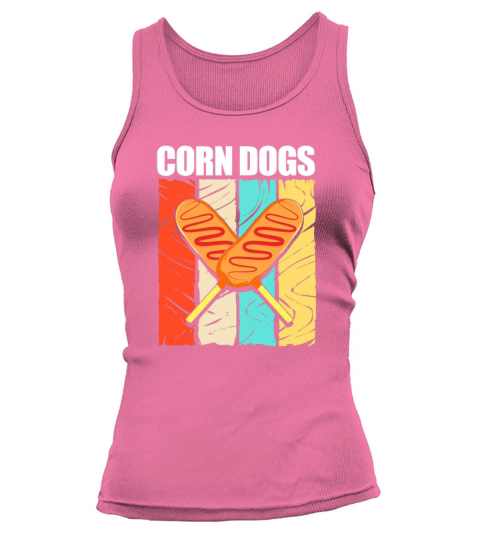 Retro Vintage Stick Food Lover Corn Dogs Tank top Woman