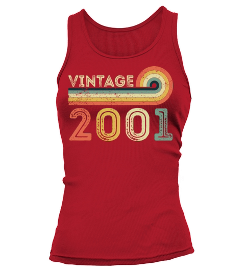Vintage 2001 Born in 2001 Birthday Gift Tank top Woman