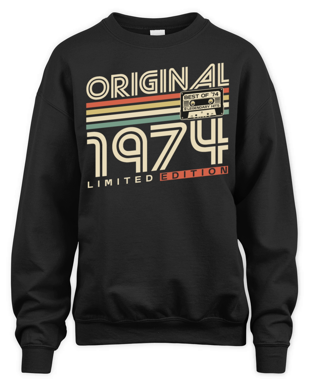 Original 1974 Vintage Retro 50th birthday Unisex Premium Crewneck Sweatshirt