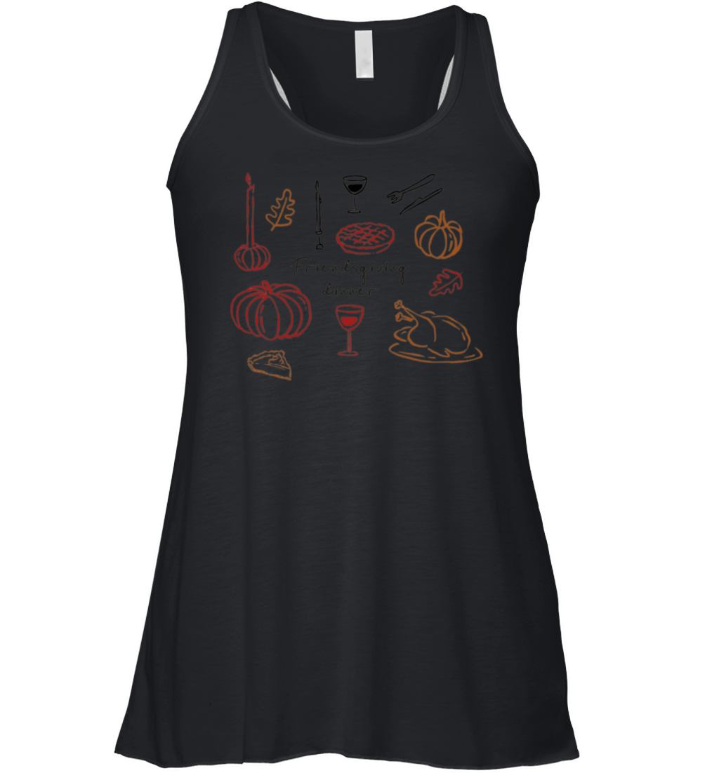 Thanksgiving Day Minimalist Women's Flowy Tank Top