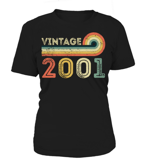 Vintage 2001 Born in 2001 Birthday Gift Women's T-Shirt