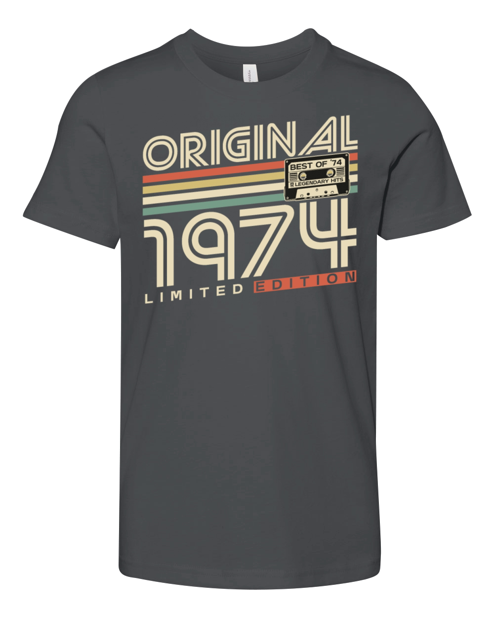 Original 1974 Vintage Retro 50th birthday Youth Unisex Jersey Tee