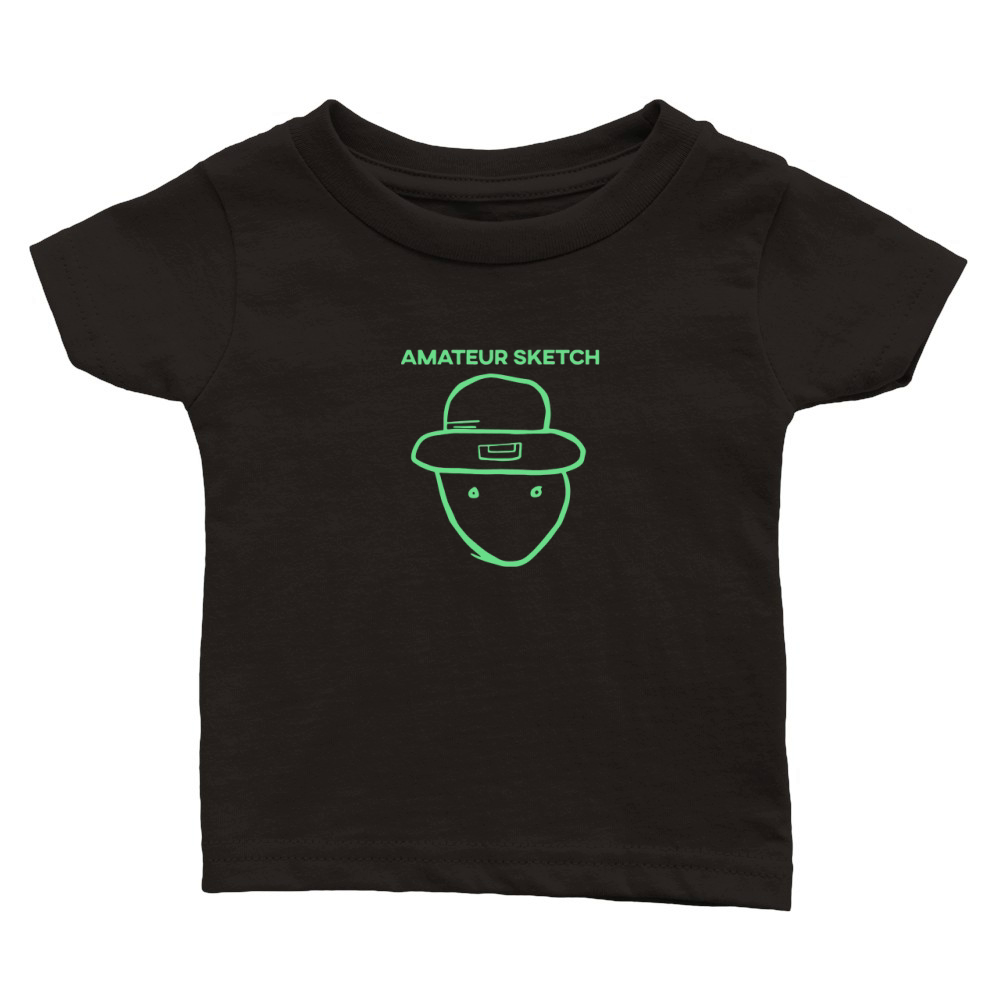 Amateur Leprechaun Sketch Mobile Alabama St Patrick Classic Baby Crewneck T-shirt