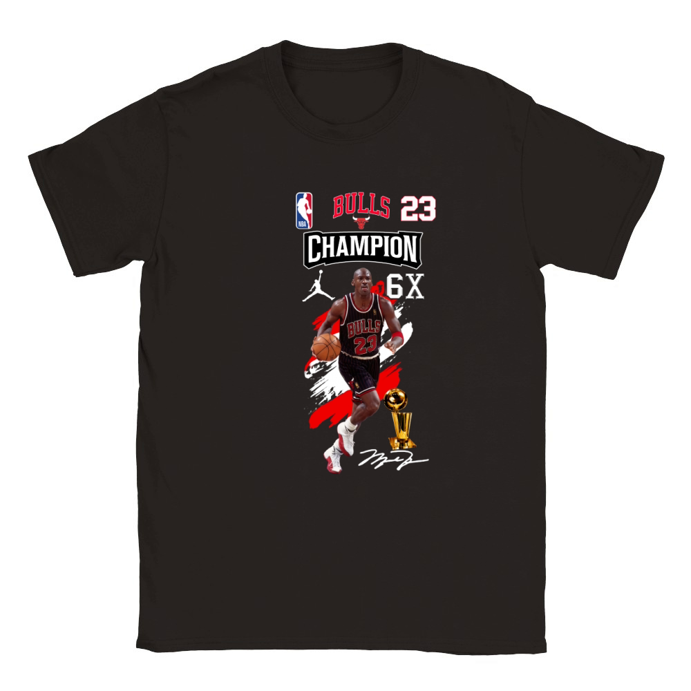 Michael Jordan bulls 23 Champion Classic Kids Crewneck T-shirt