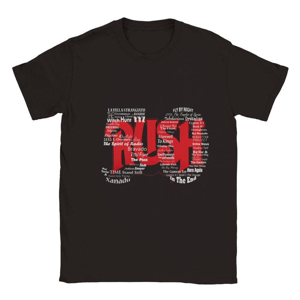 Top 50 songs of Rush band Classic Kids Crewneck T-shirt