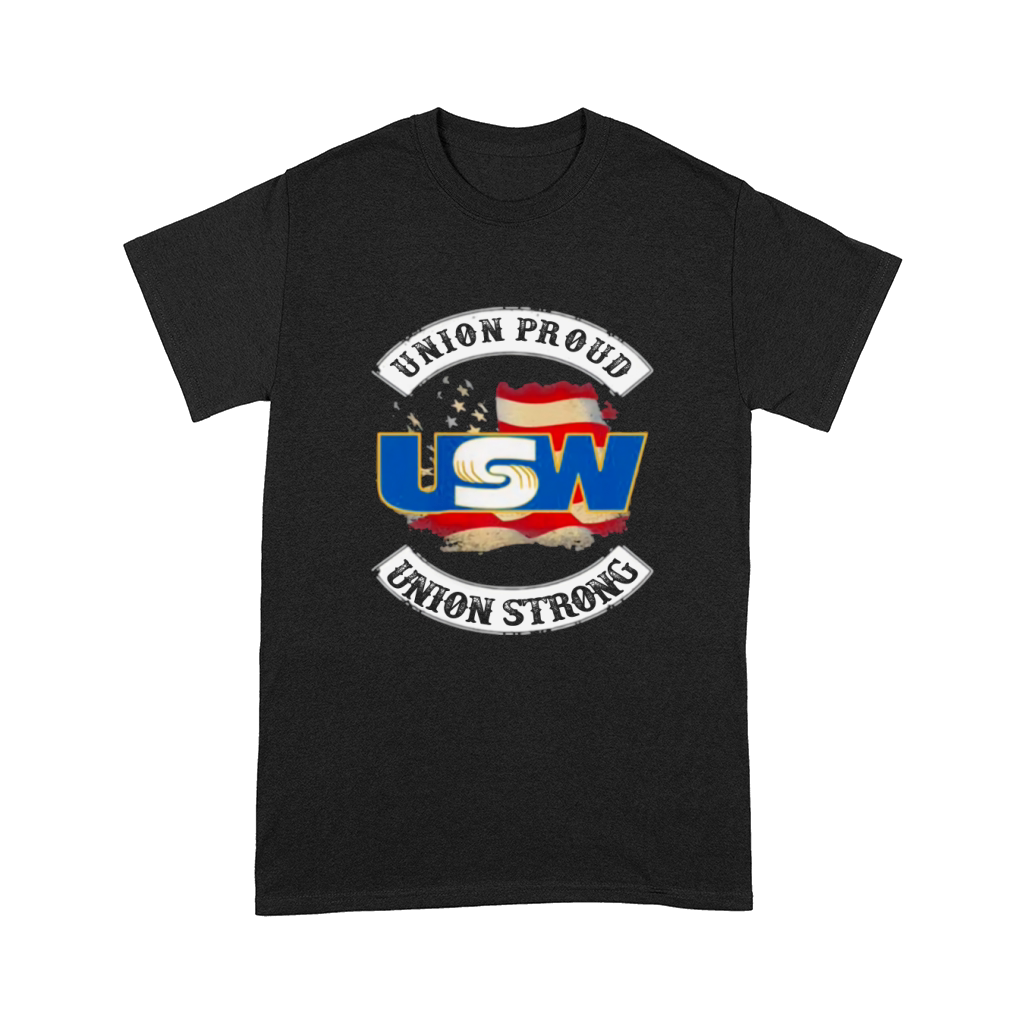 United Steelworkers Union Proud Union Strong American Flag Comfort T-shirt