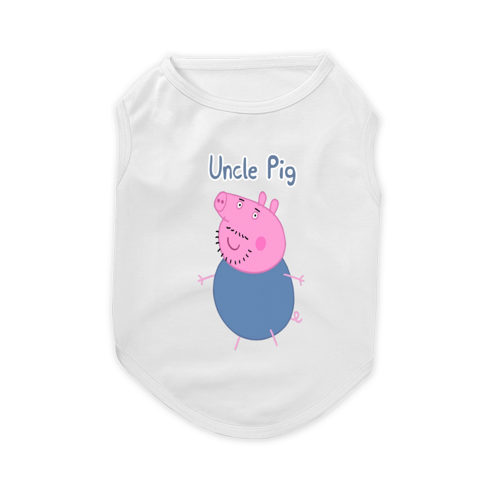 peppa pig uncle pig Pet T-Shirt