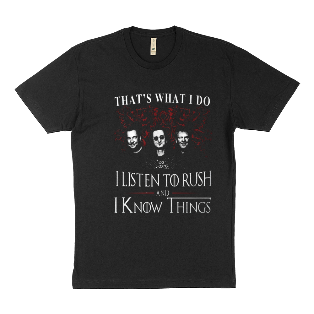 Rush I KNOW THINGS Sustainable T-Shirt