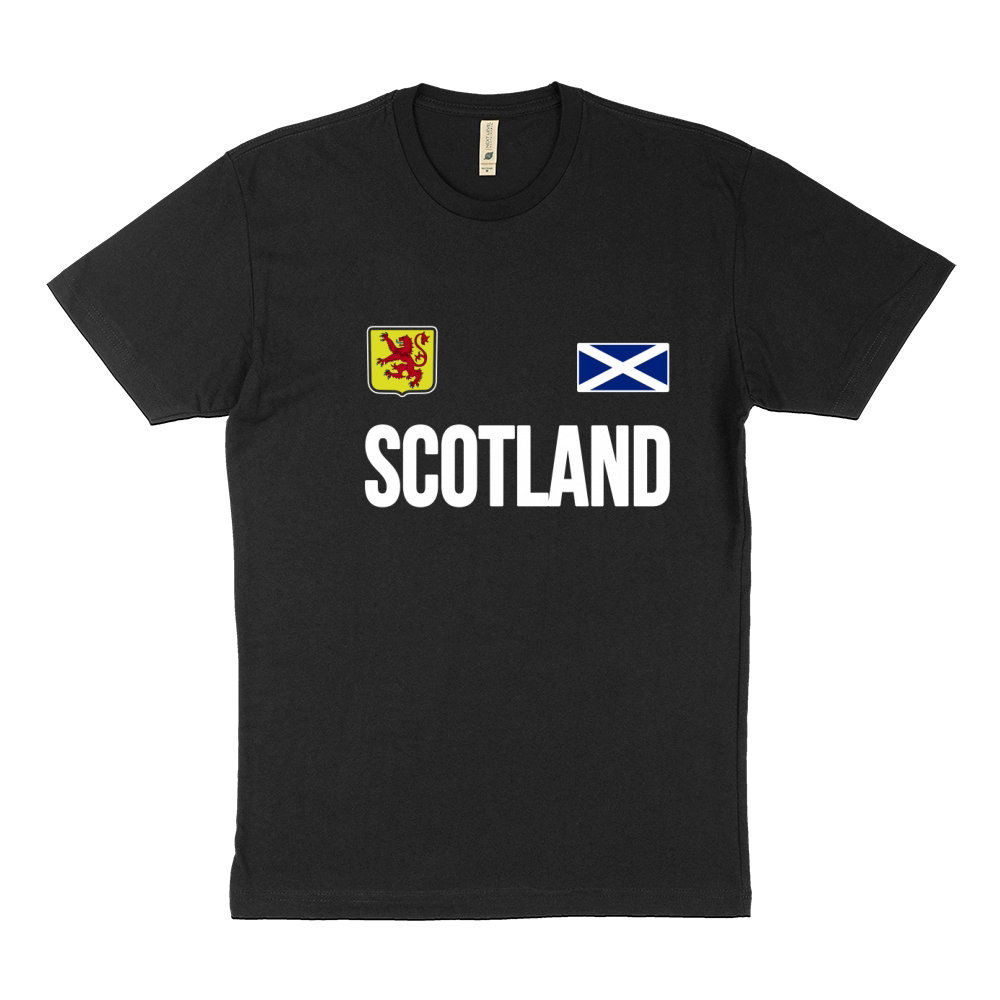 Scotland T-shirt Scottish Soccer Jersey Style Sustainable T-Shirt