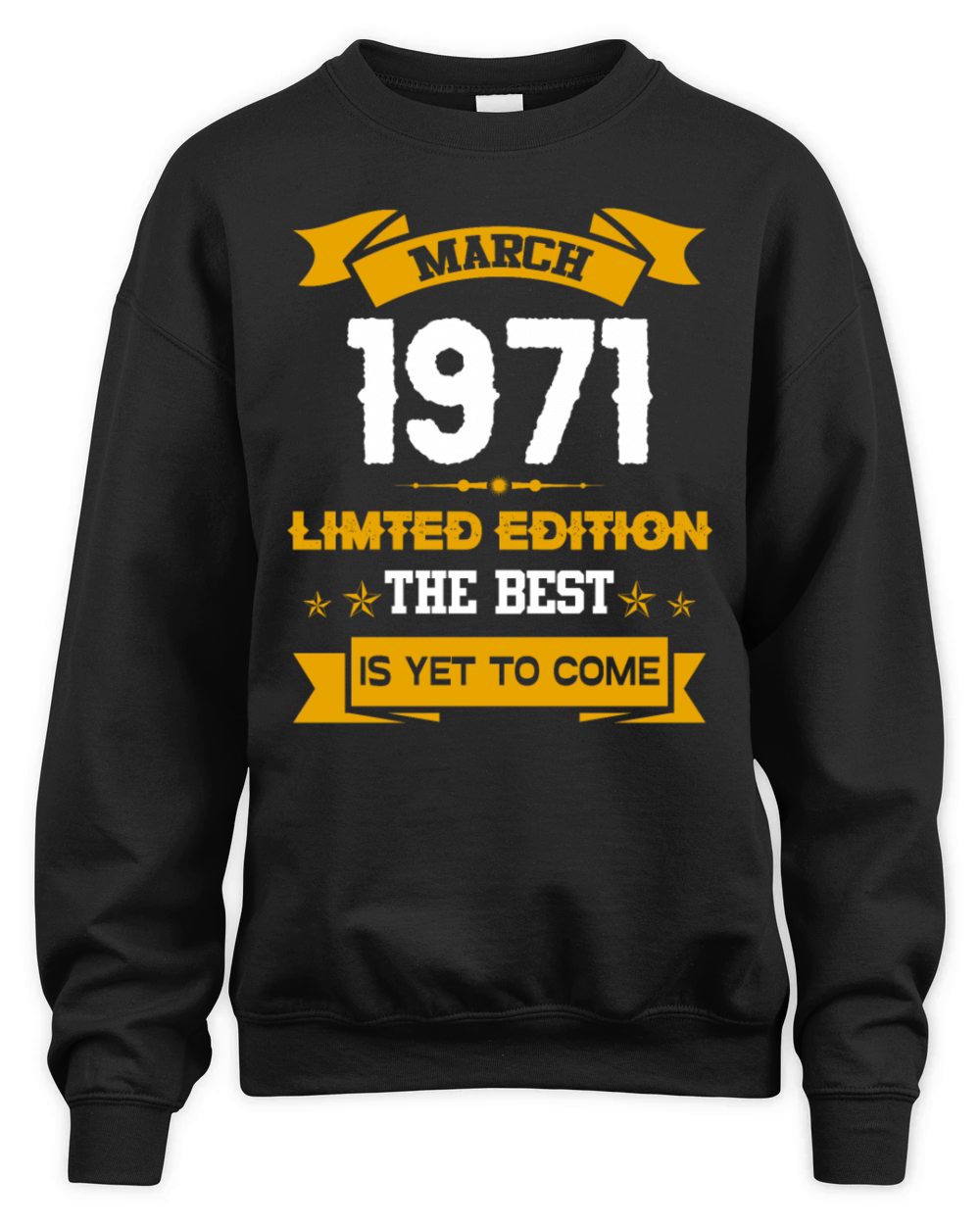 March 1971 Birthday Surprise Unisex Premium Crewneck Sweatshirt