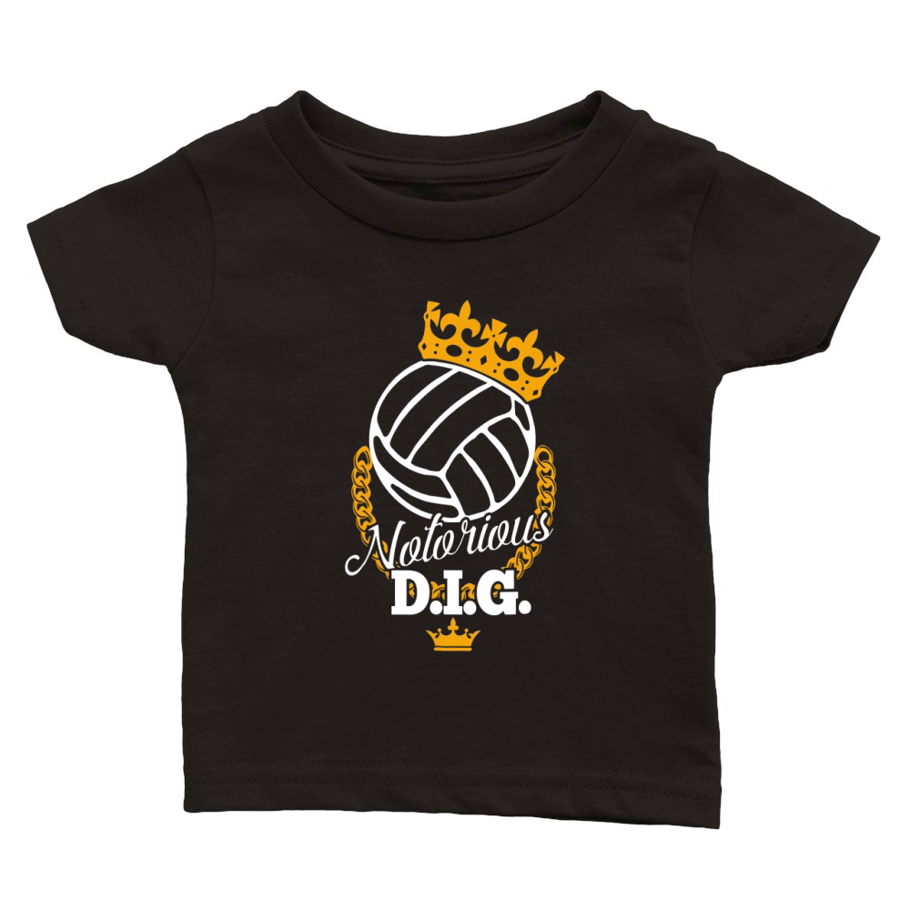 Funny Volleyball Notorious DIG Classic Baby Crewneck T-shirt