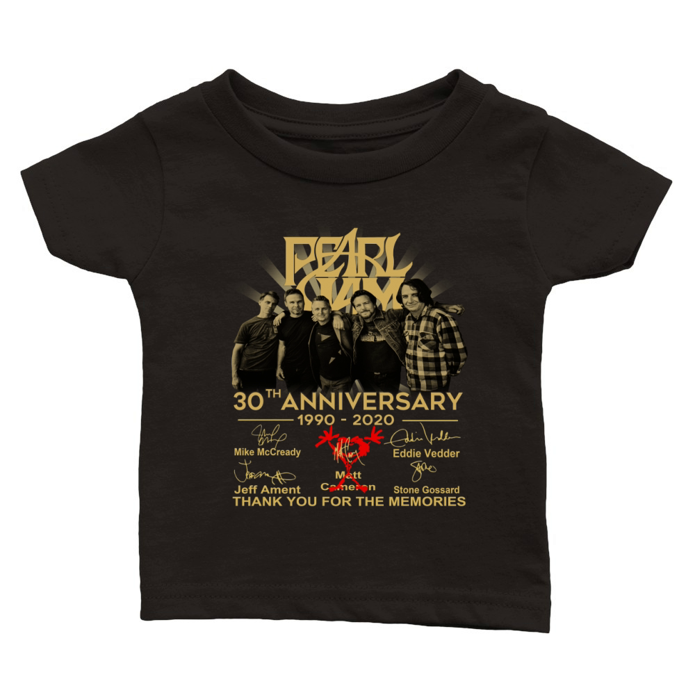 Pearl Jam 30th anniversary 1990 2020 signatures thank you for the memories shirt Classic Baby Crewneck T-shirt