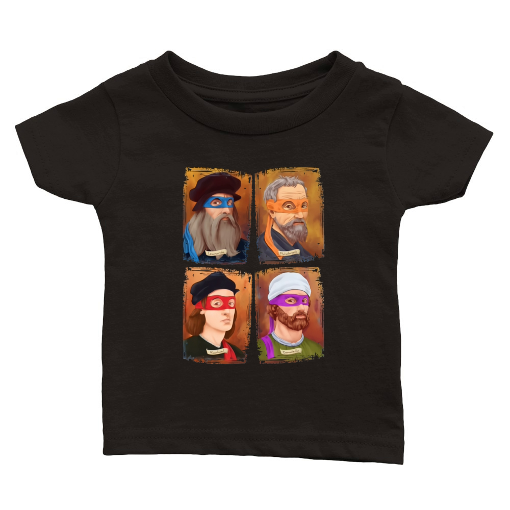 Renaissance Artists Ninja Turtles Classic Baby Crewneck T-shirt