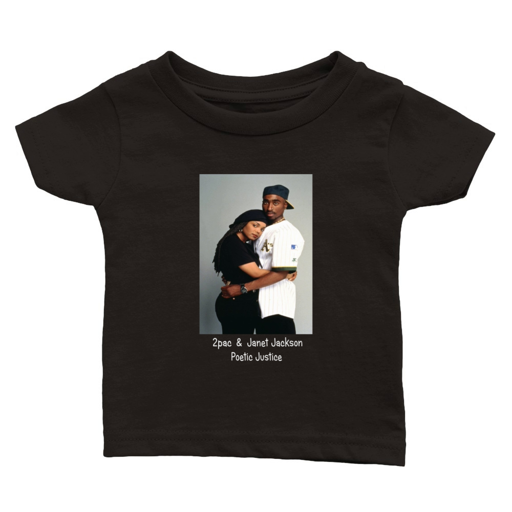 TUPAC 2PAC & JANET JACKSON POETIC JUSTICE Classic Baby Crewneck T-shirt