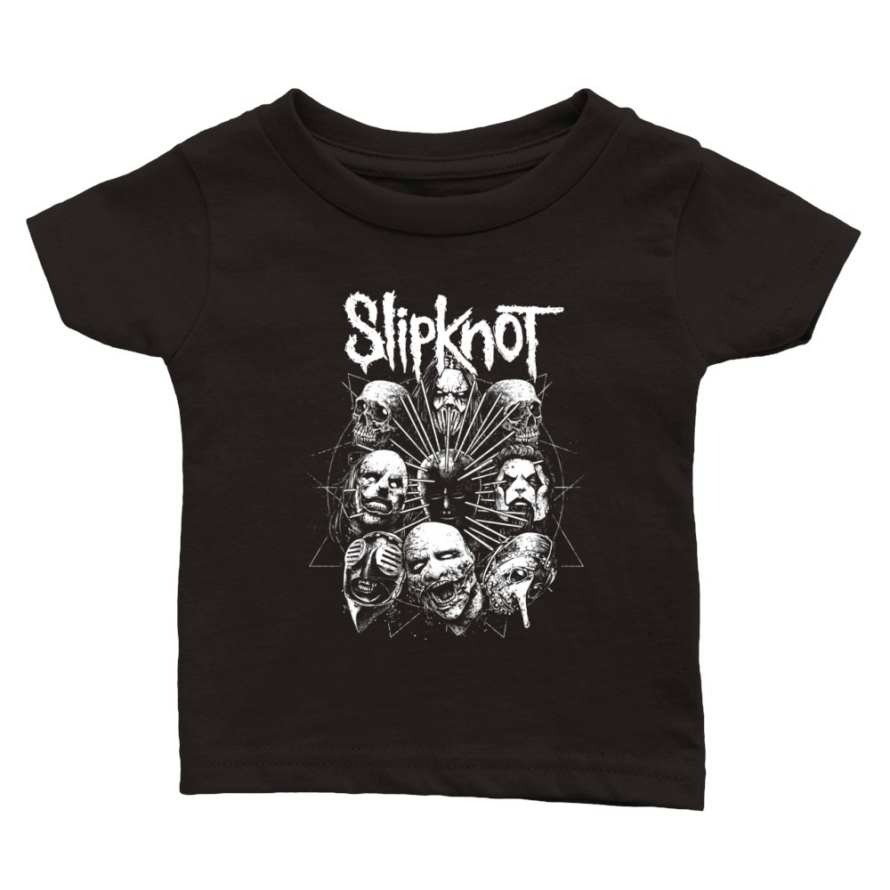 Vintage Slipknot Creepy Mono Art Classic Baby Crewneck T-shirt