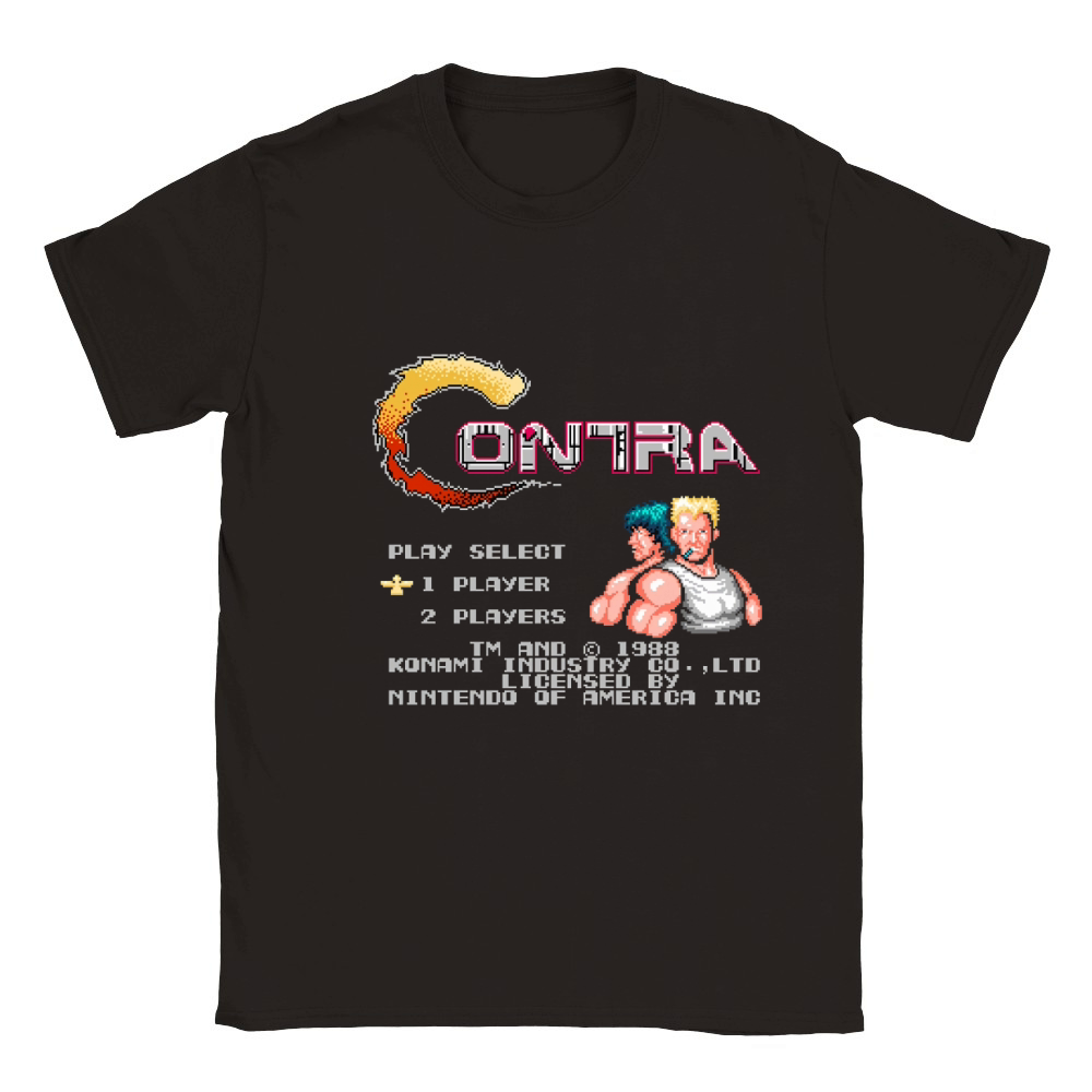 Contra (NES) Title Screen shirt Classic Kids Crewneck T-shirt
