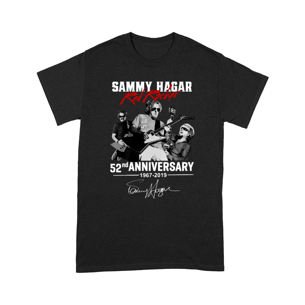 Sammy Hagar The Red Rocker 52nd anniversary 1967-2019 signature shirt Comfort T-shirt
