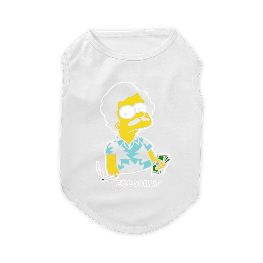 Escobart Pablo Escobar Simpson Inspired Joke Pet T-Shirt