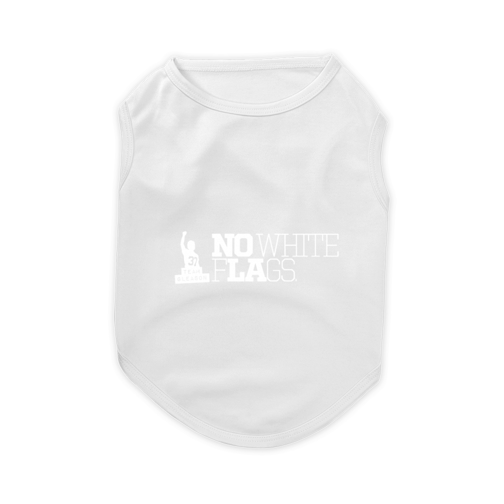 Simple No White Flags Pet T-Shirt
