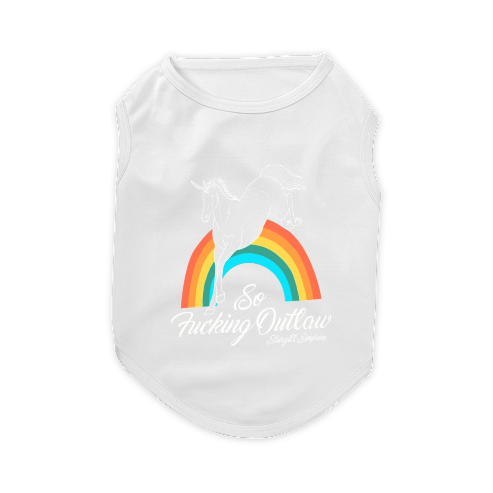 Sturgill Simpsons So Fking Outlaw Pattern Pet T-Shirt