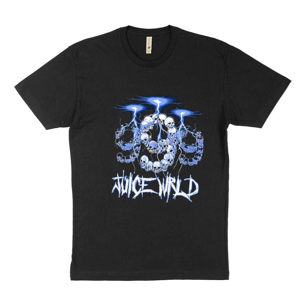 999 Club by Juice WRLD Lightning Black Sustainable T-Shirt