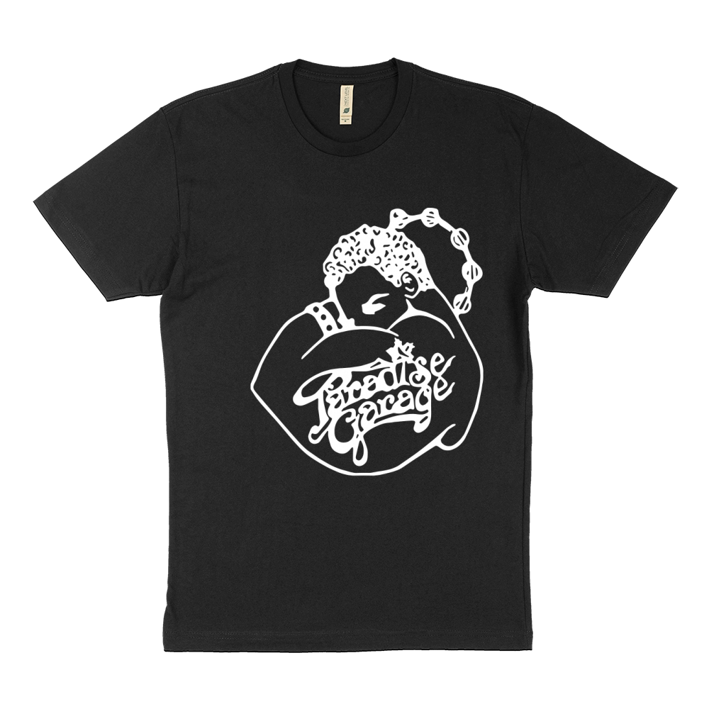 New Paradise Garage Logo Men s Black T Shirt T-Shirt Sustainable T-Shirt