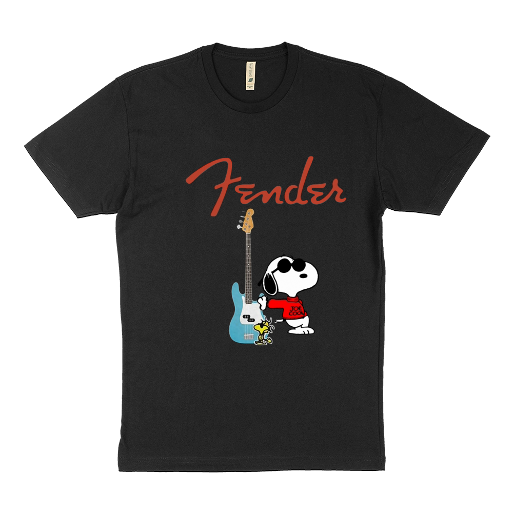 Snoopy Guitar Player Fender Sustainable T-Shirt
