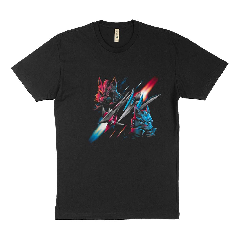 Star Battle Fox Vs Wolf Sustainable T-Shirt