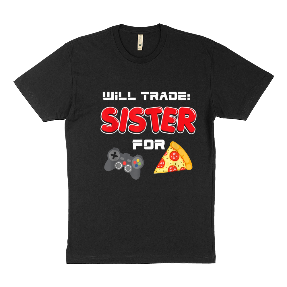 Will Trade Sister For Video Games And Pizza | Brother Shirt - Baby Onesie Sustainable T-Shirt