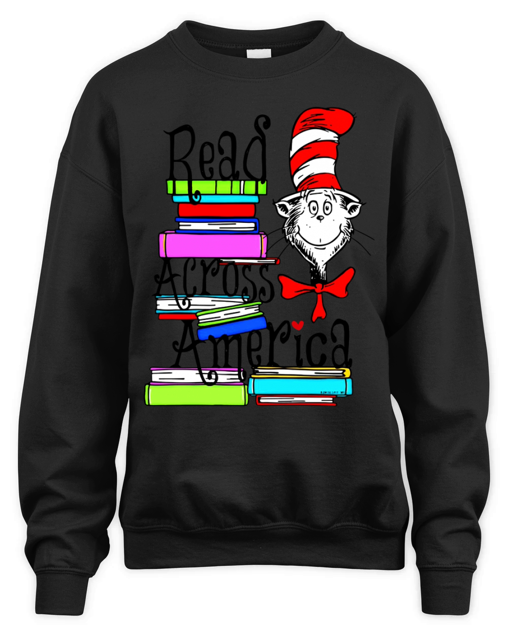 Read Across America Day  Dr. Seuss Unisex Premium Crewneck Sweatshirt