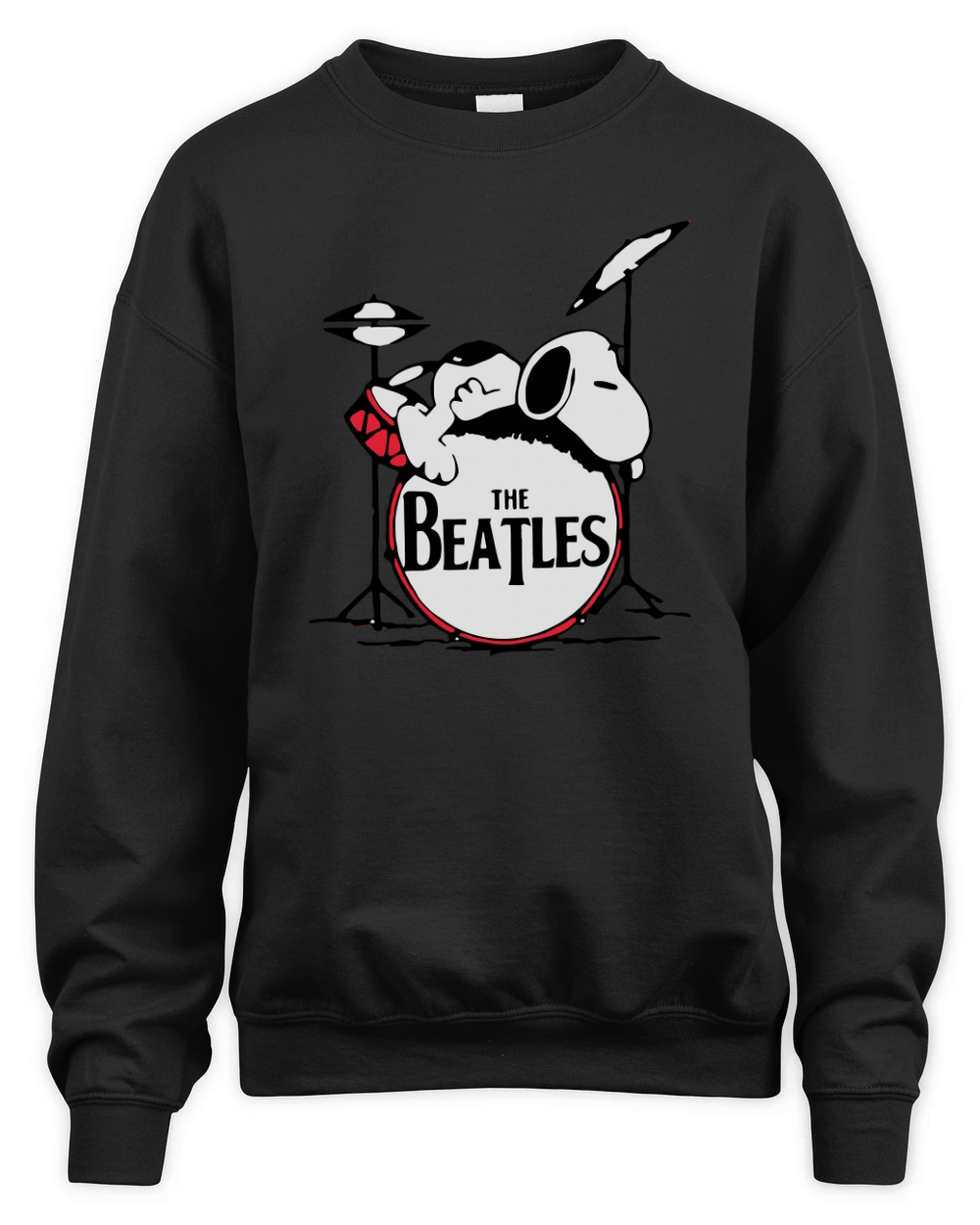 Snoopy Sleeping On The Drum Still Miss Ringo Starr The Beatles shirt Unisex Premium Crewneck Sweatshirt