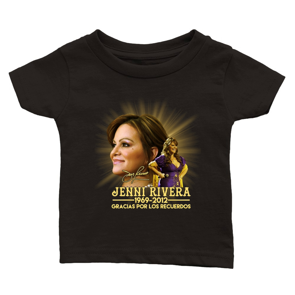 Jenni Rivera 1969 2012 Gracias Por Los Recuerdos signature Classic Baby Crewneck T-shirt