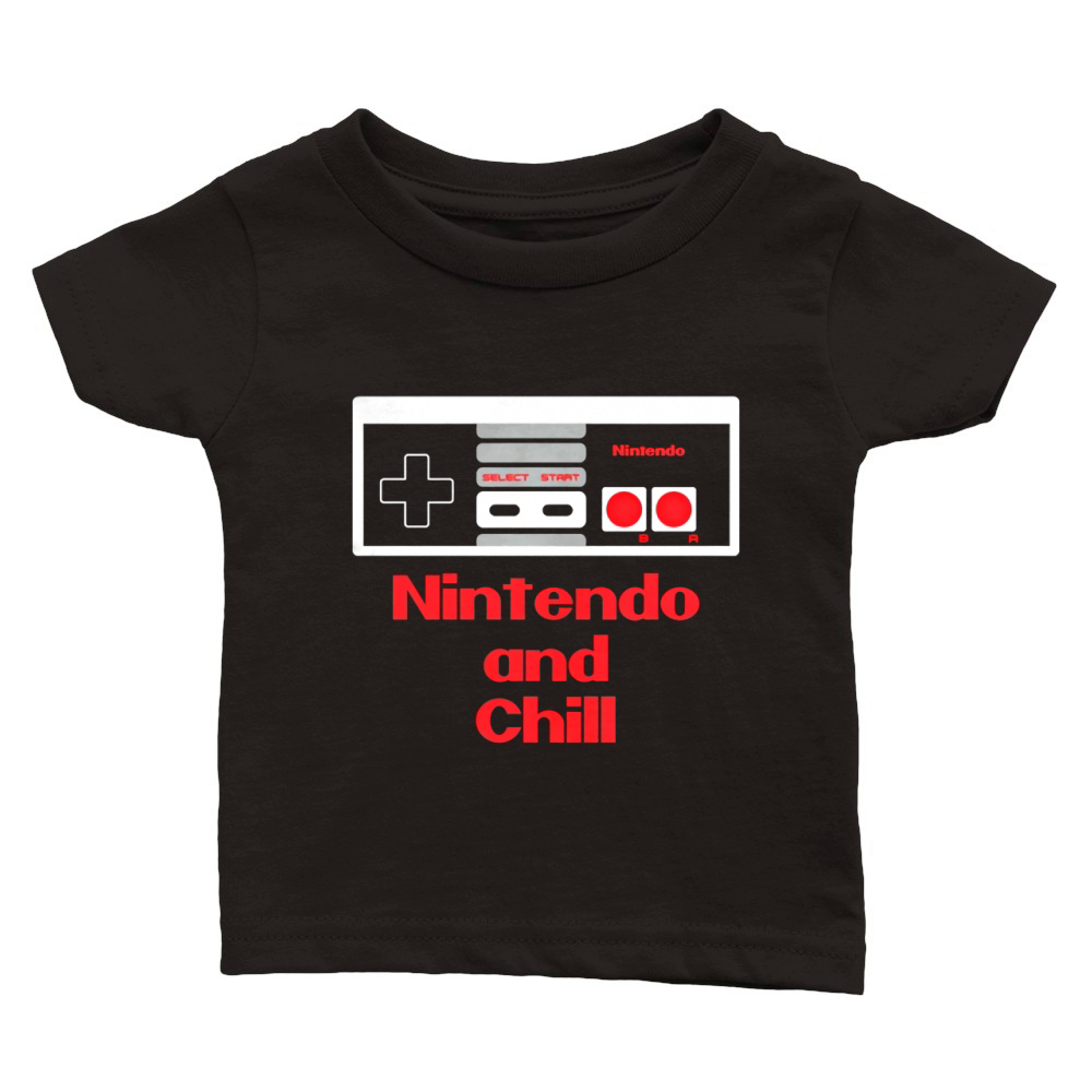 Nintendo and Chill - Nintendo and Chill T-Shirt Classic Baby Crewneck T-shirt