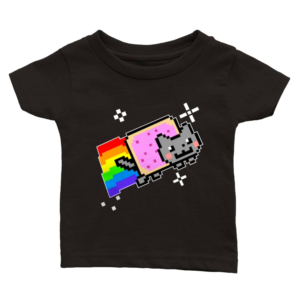 Nyan Cat Rainbow Classic Baby Crewneck T-shirt