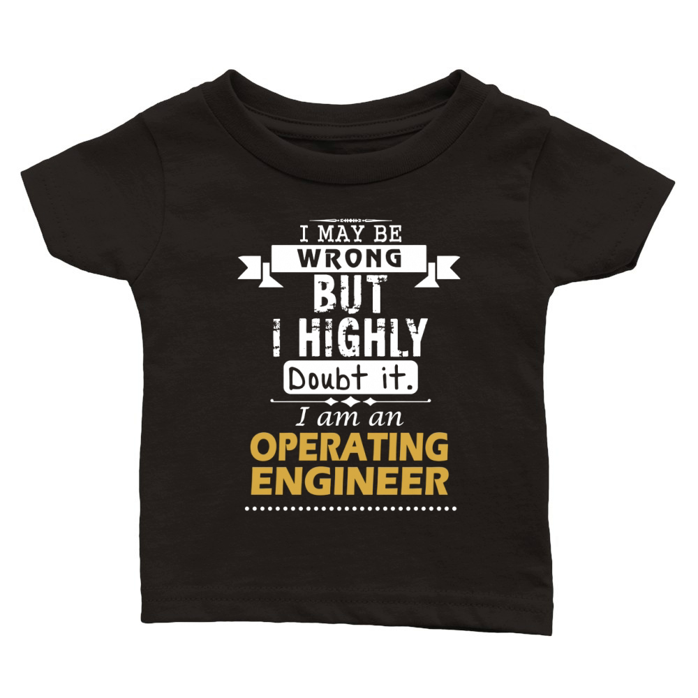 OPERATING ENGINEER Dout It Classic Baby Crewneck T-shirt