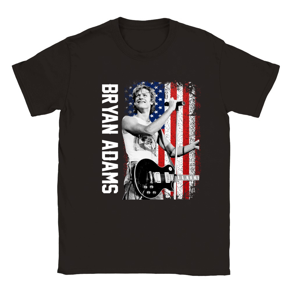 Discover Cool Bryan Adams American Flag Classic Kids Crewneck T-shirt