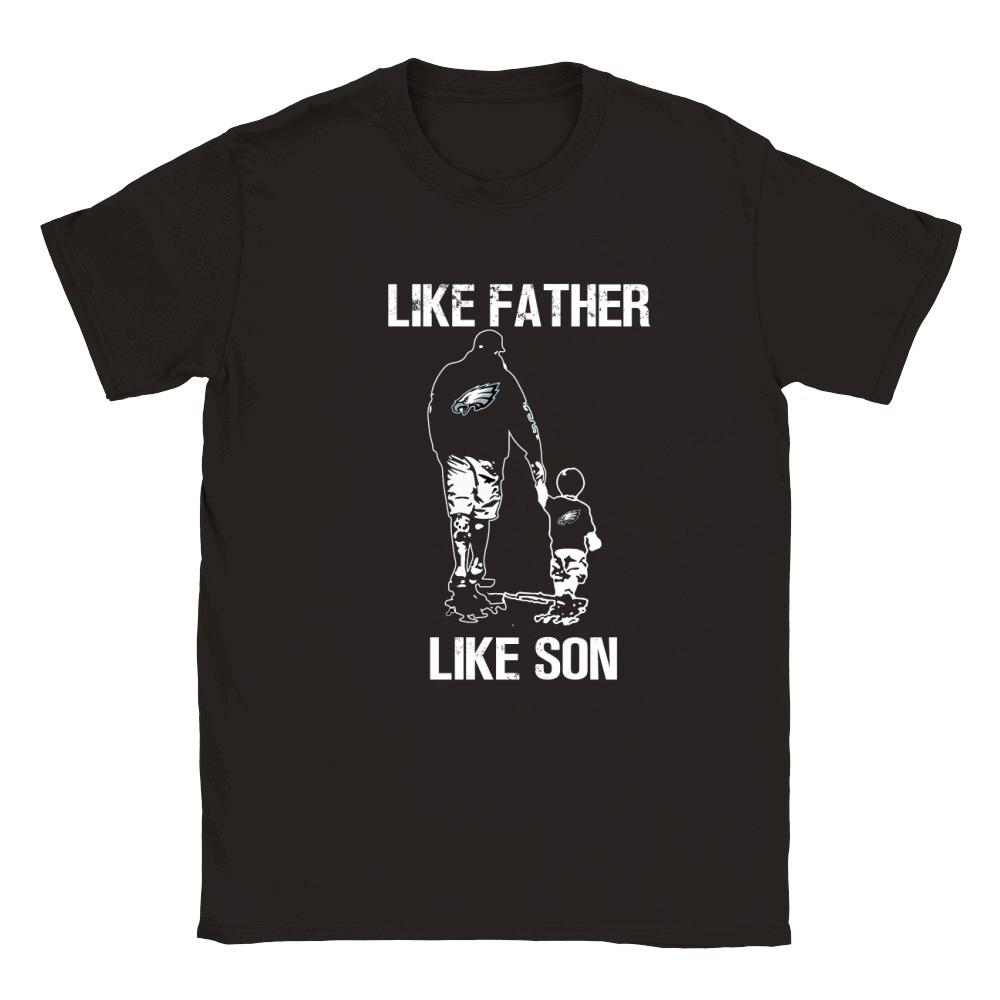 Eagles fans Like father Like son Classic Kids Crewneck T-shirt