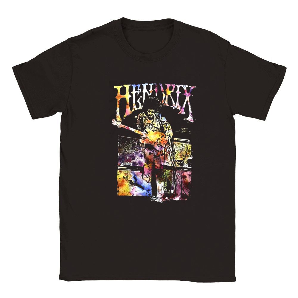 Jimi Hendrix Watercolor Hendrix Classic Kids Crewneck T-shirt