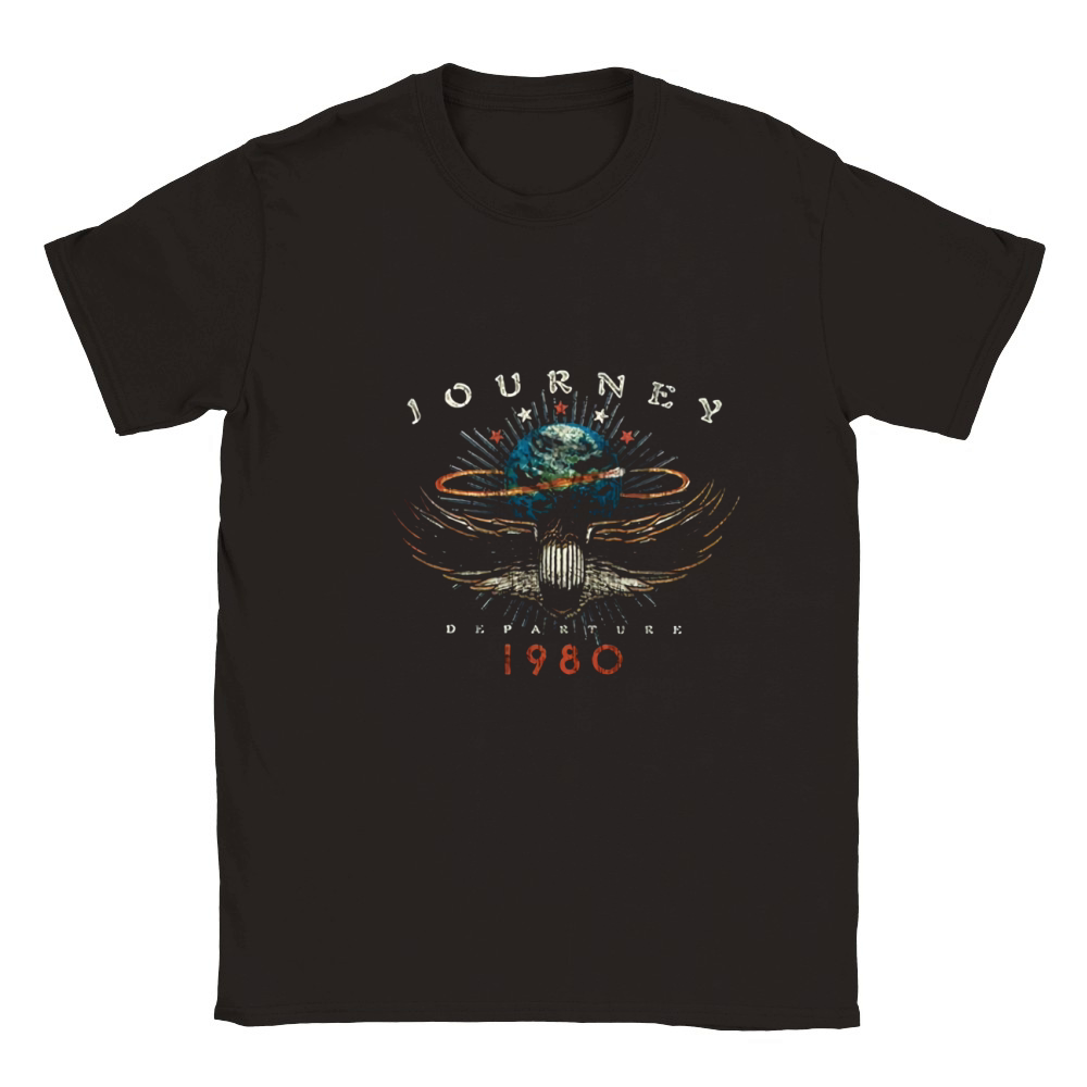 Journey Rock Band Music Group Departure 1980 Classic Kids Crewneck T-shirt