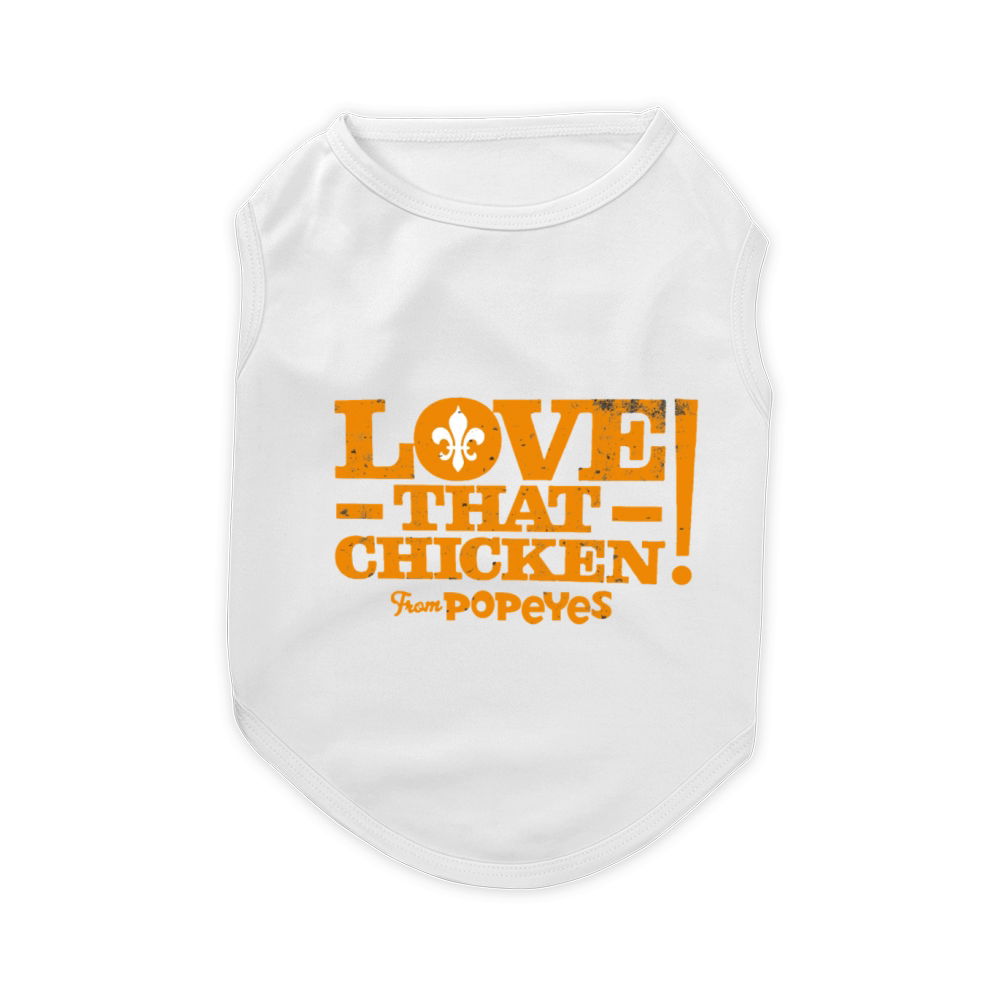 Love That Chicken from Popeyes Slim Fit T Shirt Pet T-Shirt