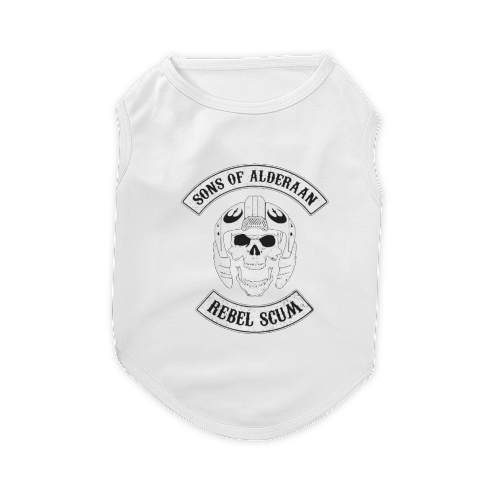 Skull Sons Of Alderaan Rebel Scum shirt Pet T-Shirt