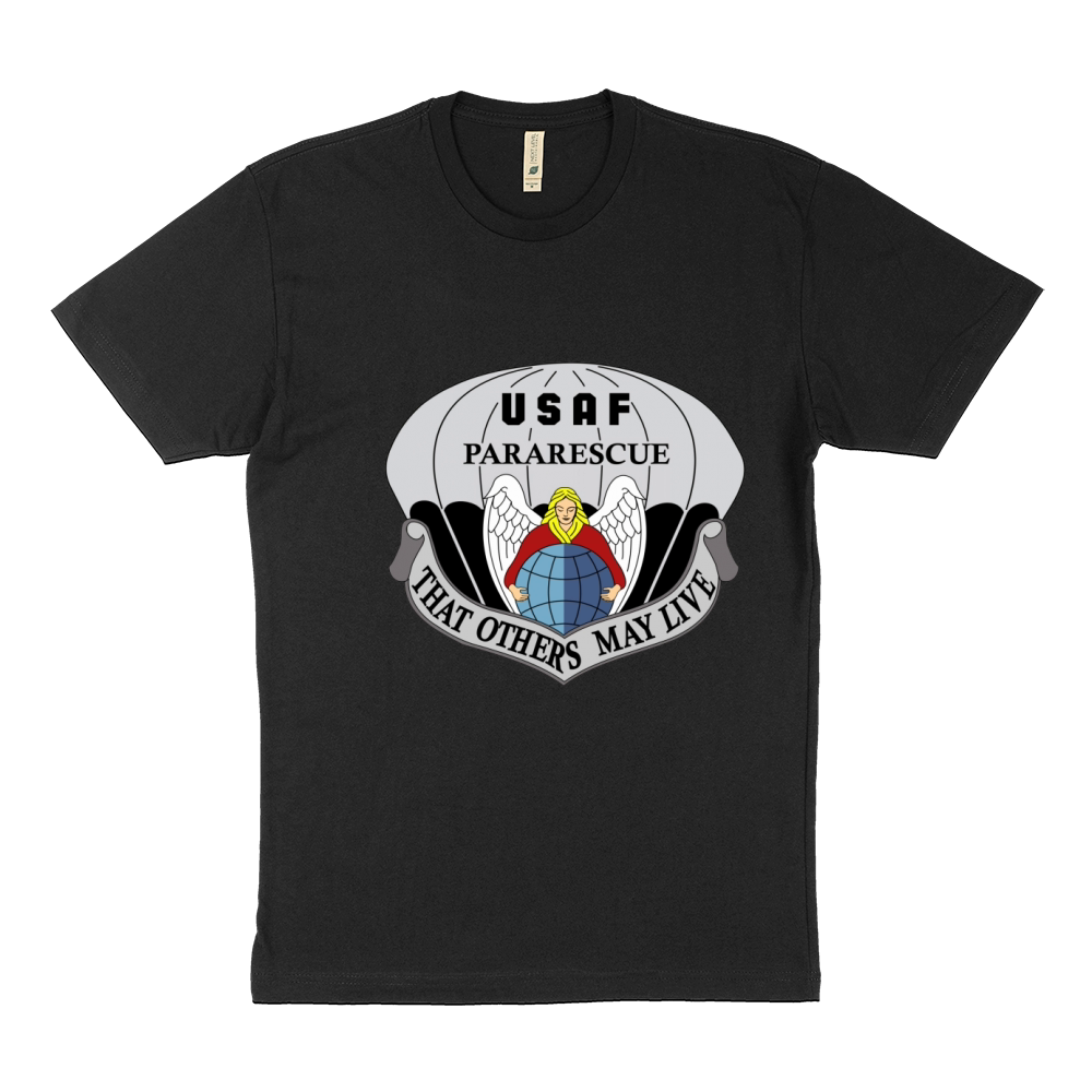 Air Force Pararescue PJ Military Veteran Morale T-Shirt Sustainable T-Shirt
