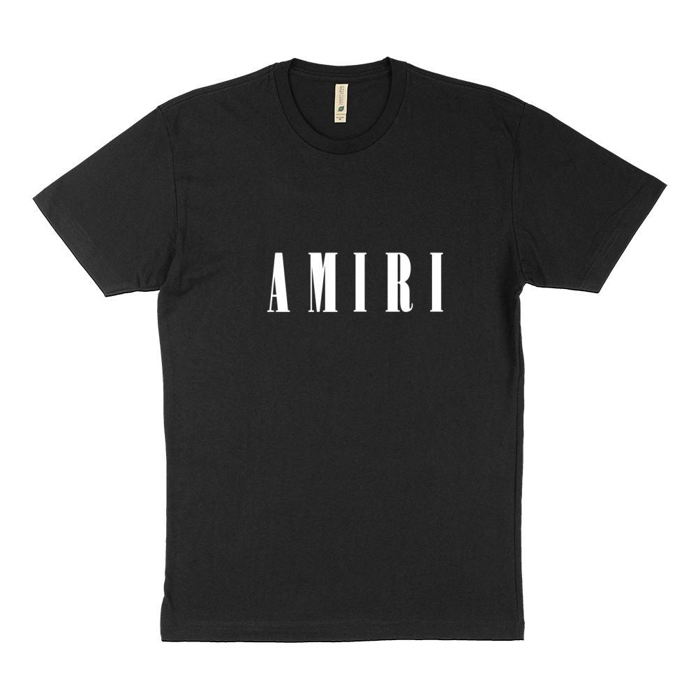 Amiri Men's Black Logo print Sustainable T-Shirt