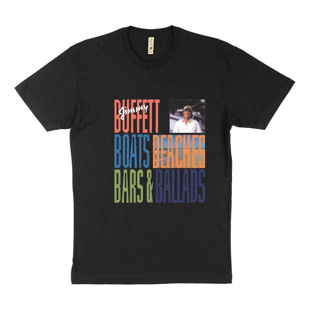 Jimmy Buffett Boats - Beaches - Bars Ballads Sustainable T-Shirt