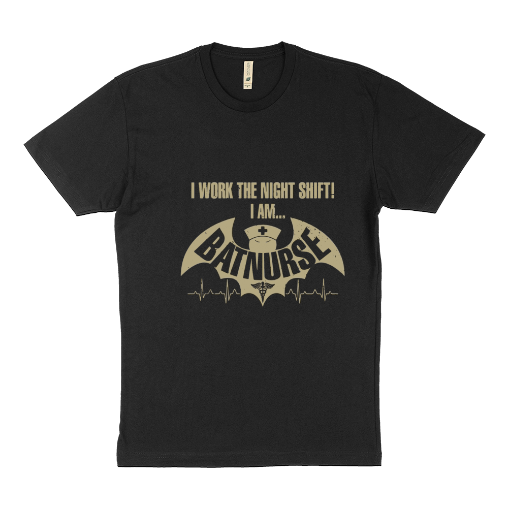 Official I work the night shift I am batnurse Sustainable T-Shirt