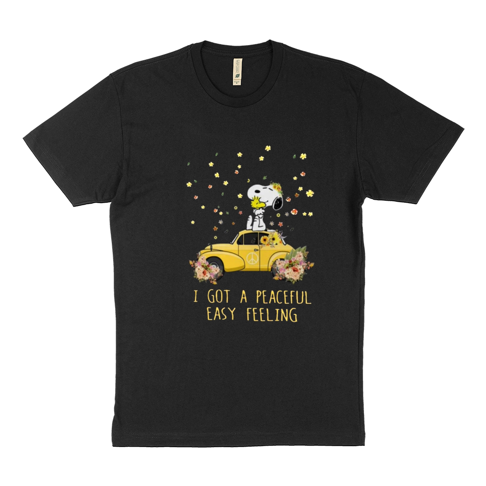Peace Volkswagen Beetle Snoopy I Got A Peaceful Sustainable T-Shirt