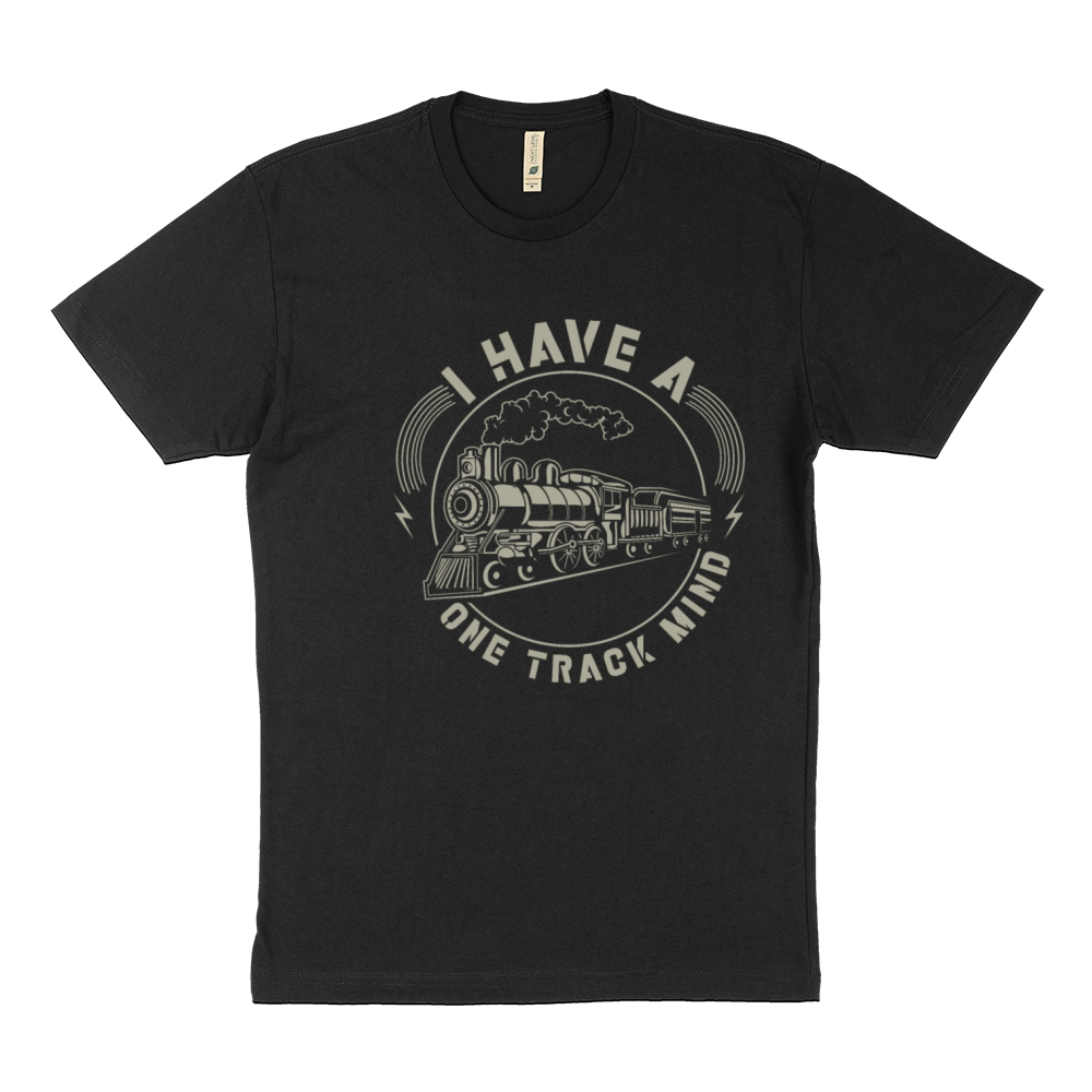 Railroad Funny Locomotive Quote Trainspotter Train Sustainable T-Shirt