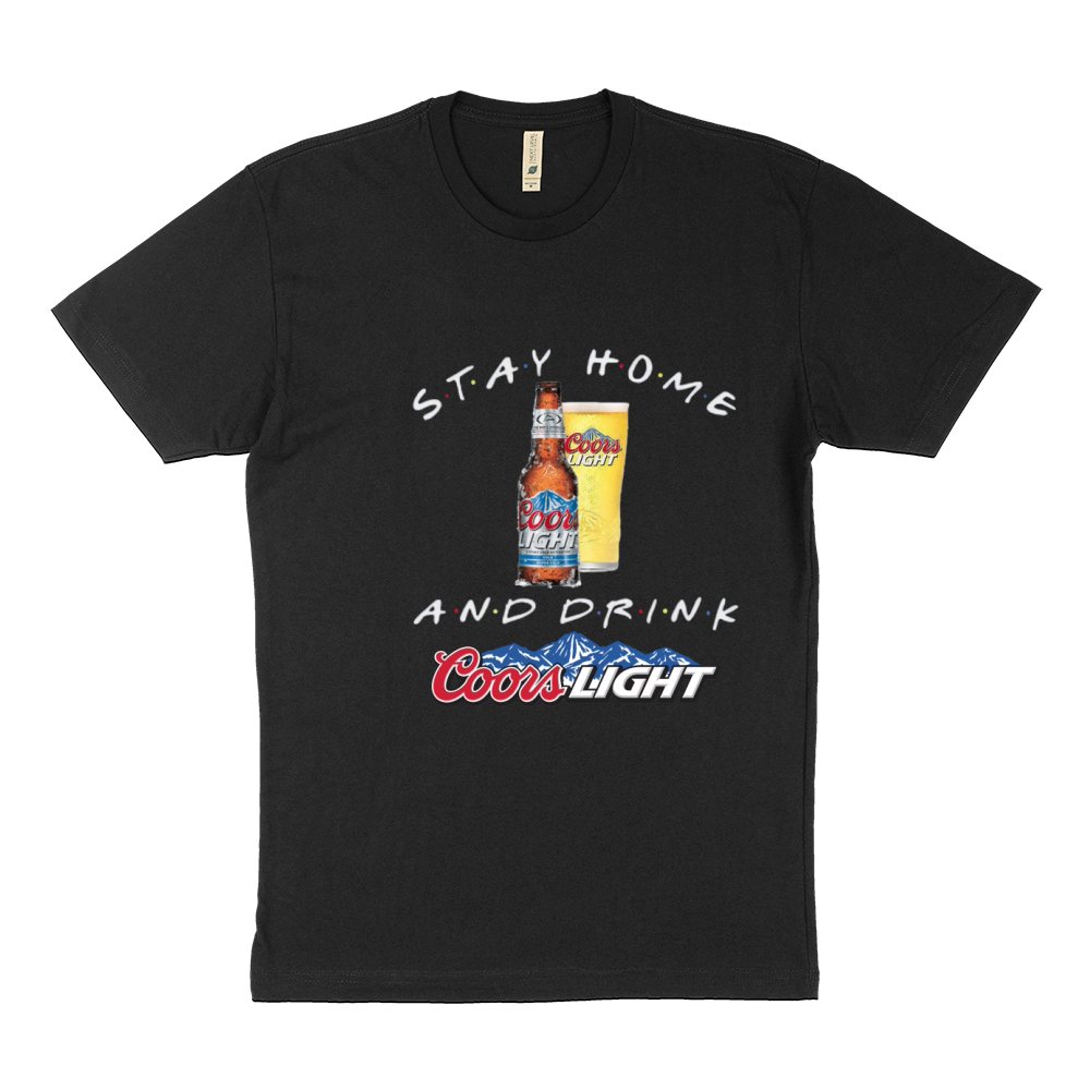 Stay home and drink Coors Light Coronavirus shirt Sustainable T-Shirt