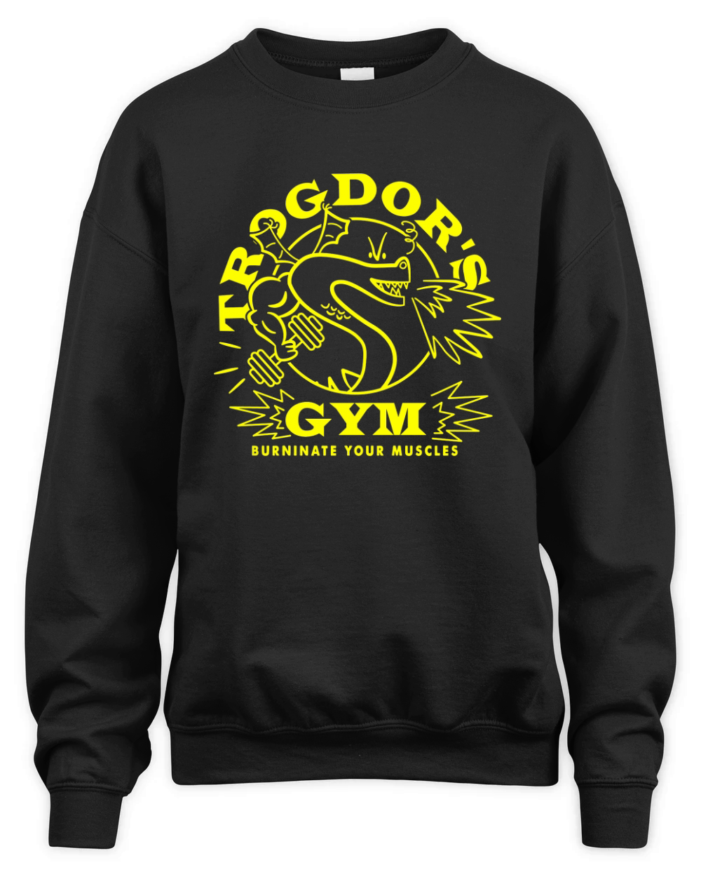 Snake Trogdor’s Gym Burninate Your Muscles shirt Unisex Premium Crewneck Sweatshirt